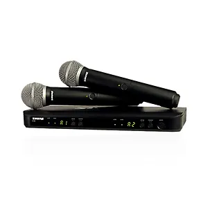 Deux microphones sans fil avec récepteur