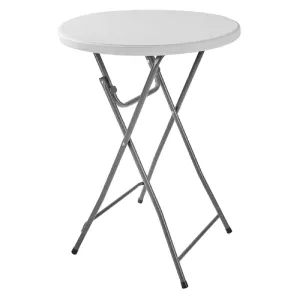 Table pliante ronde en métal