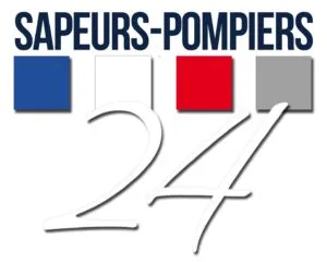 Logo Sapeurs-Pompiers 24 Logo des sapeurs-pompiers avec chiffres 24